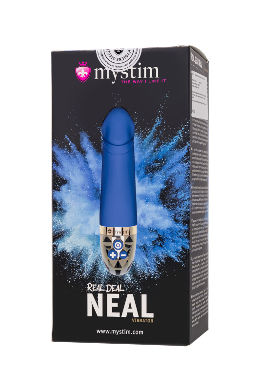 Изображение 9, Вибратор Mystim Real Deal Neal силикон,синий, 16,5 см, TFA-46532