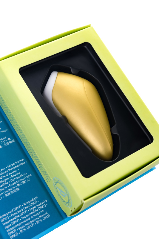Изображение 12, Вакуум-волновой бесконтактный стимулятор клитора Satisfyer Love Breeze, силикон, золотой, 9,5 см., TFA-J2018-127-3