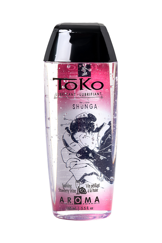 Изображение 2, Лубрикант Shunga Toko Aroma на водной основе, клубника и шампанское, 165 мл, WAG-276401