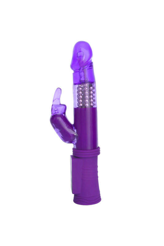 Изображение 2, Вибратор с клиторальным стимулятором TOYFA A-Toys, TPR, фиолетовый, 22 см, TFA-765009