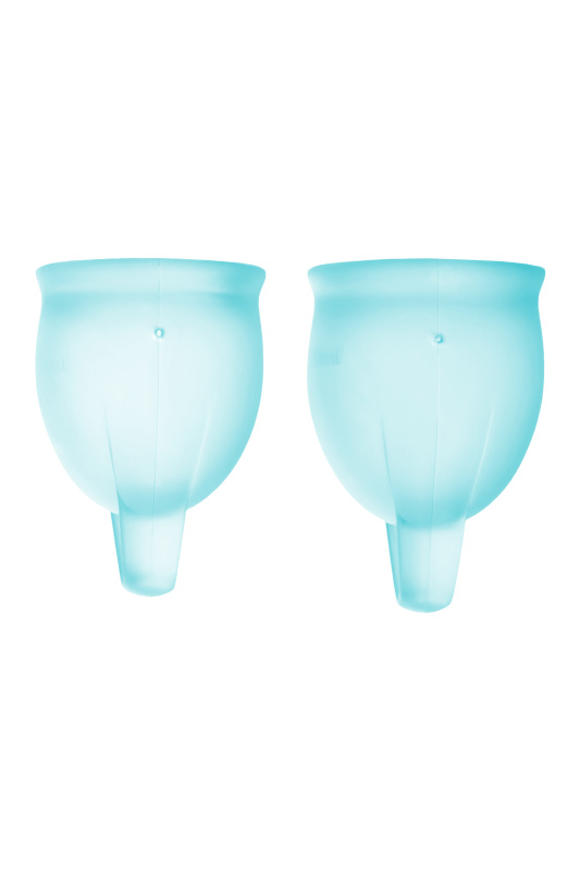 Изображение 3, Менструальная чаша Satisfyer Feel Confident, 2 шт в наборе, силикон, синий, FER-J1762-6
