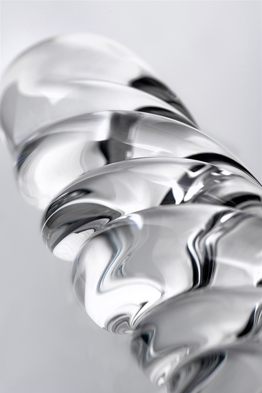 Изображение 4, Двусторонний фаллоимитатор Sexus Glass, стекло, прозрачный, 16 см, TFA-912122