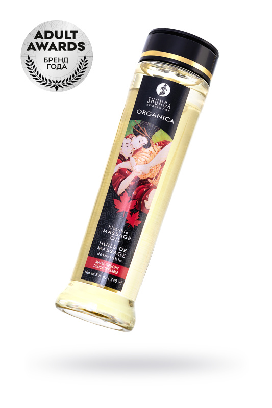 Масло для массажа Shunga Organica Maple Delight, возбуждающее, 240 мл., TFA-1120
