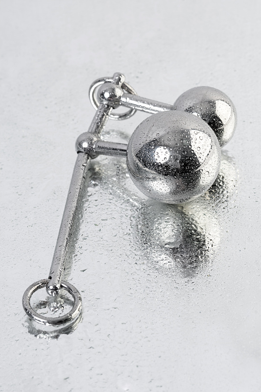 Изображение 7, Стринги TOYFA Metal с двумя шарами, серебряные, TFA-717112