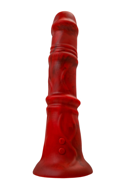 Изображение 3, Вибратор Black&Red by TOYFA Monster Rex, силикон, красно-черный, 24,5 см, TFA-901018