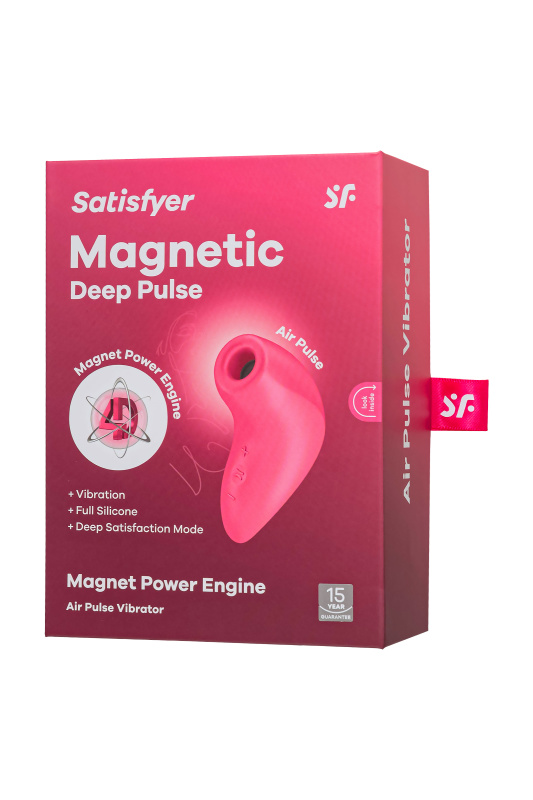 Изображение 10, Вакуум-волновой бесконтактный стимулятор клитора Satisfyer Magnetic Deep Pulse, силикон, розовый, TFA-J2018-149-1