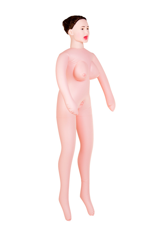 Изображение 3, Кукла надувная Gabriella с реалистичной головой, брюнетка, TOYFA Dolls-X, с тремя отверстиями, кибе, TFAM-117017