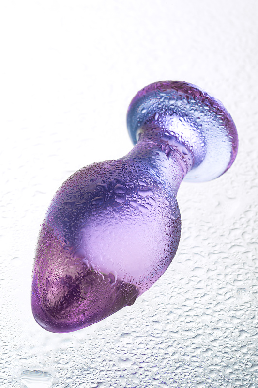 Изображение 7, Анальная втулка Sexus Glass, стекло, фиолетовая, 10 см, Ø 4 см, TFA-912014