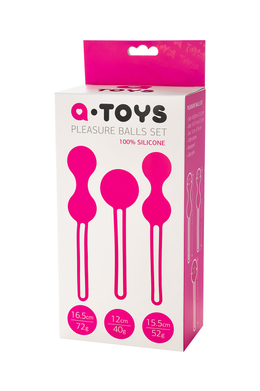 Изображение 8, Вагинальные шарики A-Toys by TOYFA Redvil, силикон, розовые, 16,5 см, TFA-764005