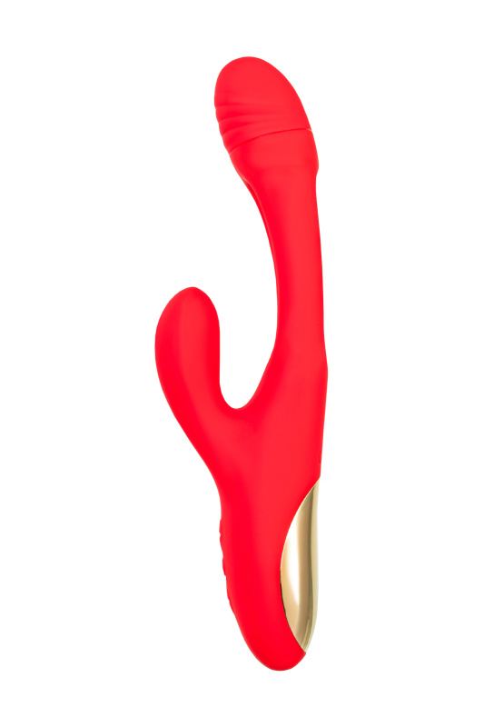 Изображение 4, Виброкролик с двигающимся язычком JOS Patti, силикон, красный, 24 см, TFA-783055
