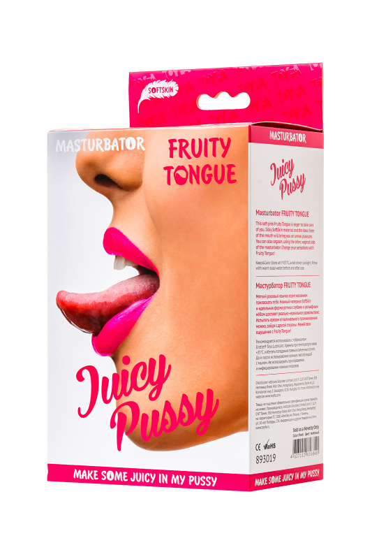 Изображение 9, Мастурбатор реалистичный TOYFA Juicy Pussy Fruity Tongue, рот и вагина, TPE, телесный,19 см, TFA-893019