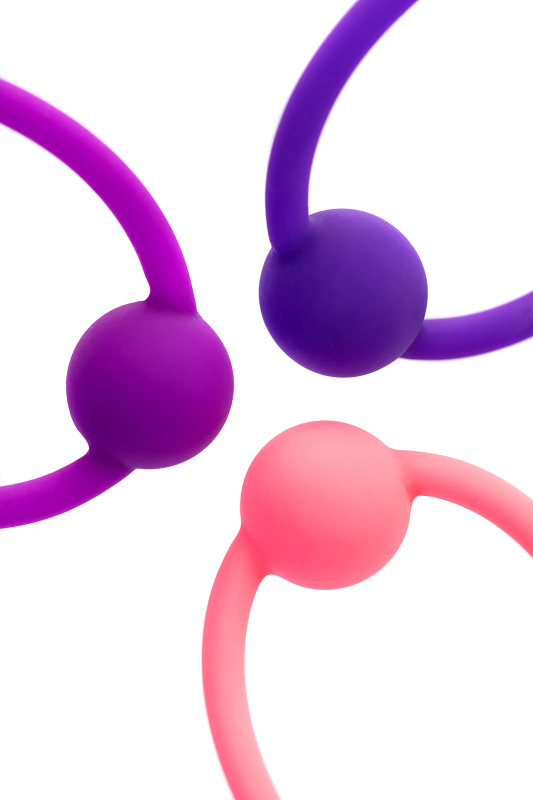 Изображение 13, Набор вагинальных шариков L'EROINA by TOYFA Bloom, силикон, фиолетово-розовый, Ø 3,1/3,1/2,6-3 см, TFA-564003