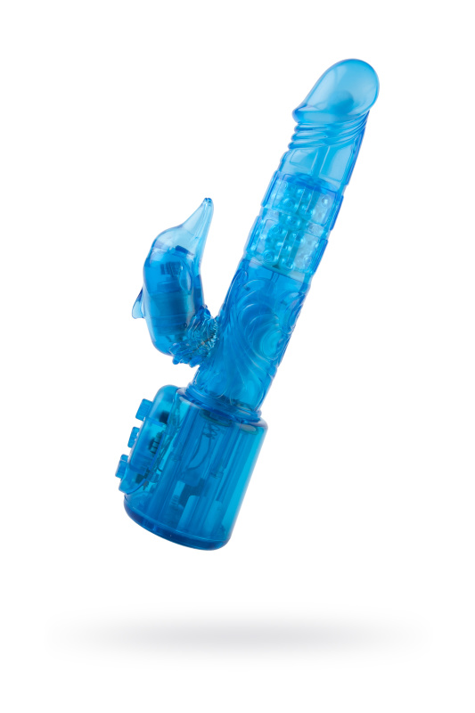 Вибратор NMC Blue Dream с клиторальным стимулятором в форме «дельфина», многофункциональный, с ротацией, 17,8 см