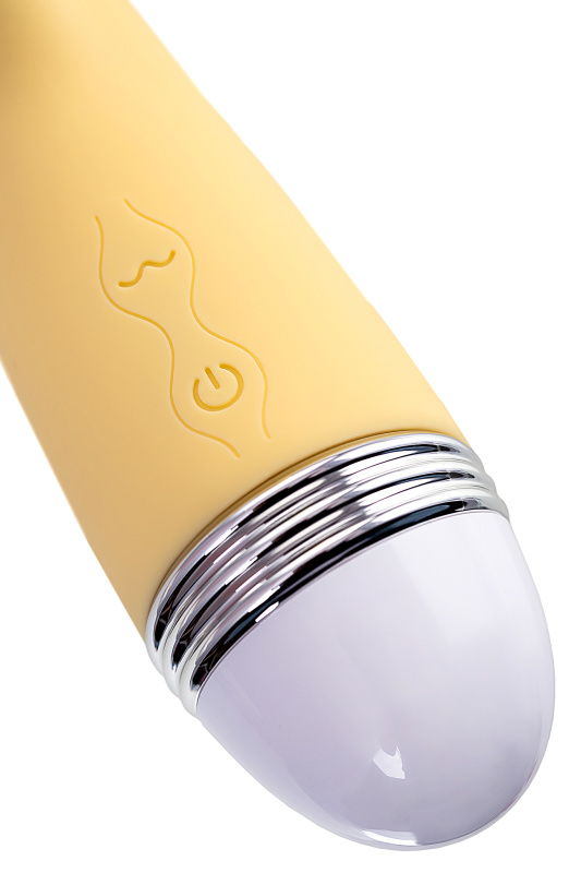 Изображение 12, Вибратор с клиторальным стимулятором Flovetta by Toyfa Aster, силикон, желтый, 22 см, TFA-457701