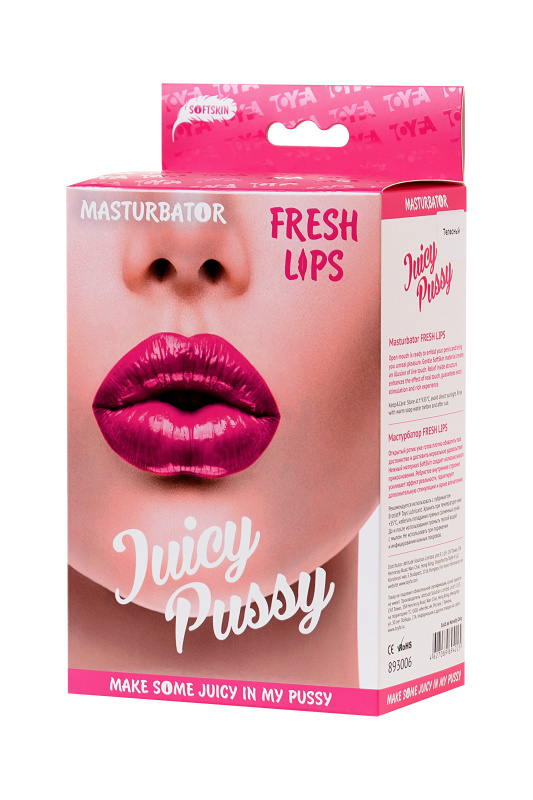 Изображение 5, Мастурбатор реалистичный TOYFA Juicy Pussy Fresh Lips, рот, TPR, телесный, 14 см, TFA-893006