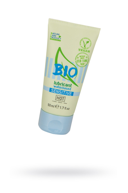 Изображение 1, Интимный гель-лубрикант HOT Bio Sensitive на водной основе, для чувствительной кожи, 50 мл, WAG-44160