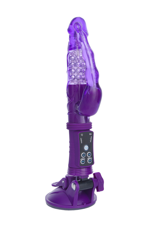 Изображение 7, Анально-вагинальный вибратор TOYFA A-toys на присоске, фиолетовый, 22 см, TFA-765008