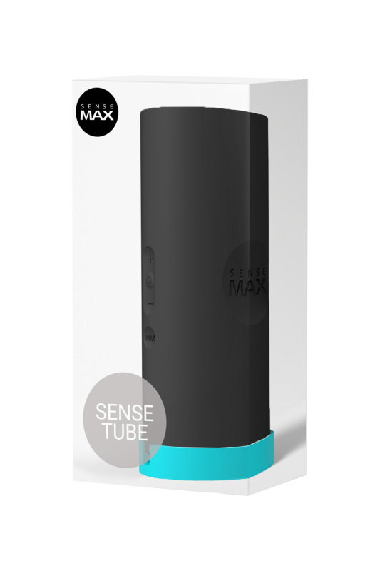 Изображение 8, Мастурбатор нереалистичный Sense Max, силикон, черный, 18.5 см, TFA-STB