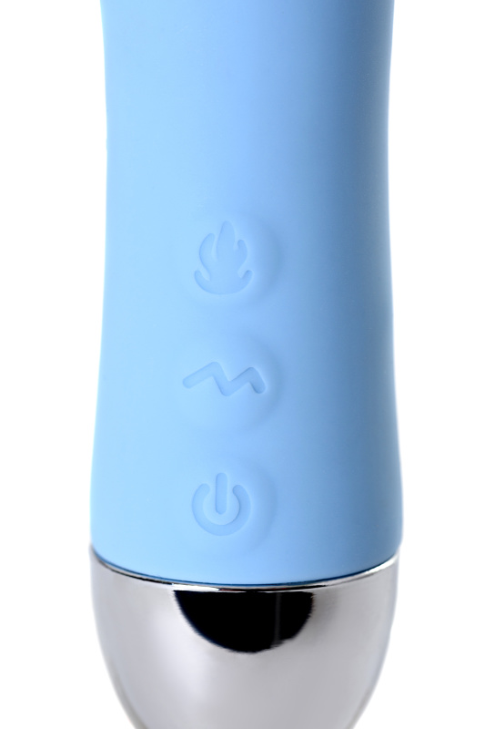 Изображение 13, Вибратор с функцией нагрева и пульсирующими шариками PHYSICS FAHRENHEIT, силикон, голубой, 19 см, TFA-796006