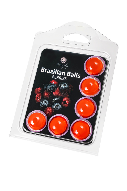 Массажное масло SECRET PLAY BRAZILIAN BALLS, ягоды, 6 х 4 гр, TFA-3386-5