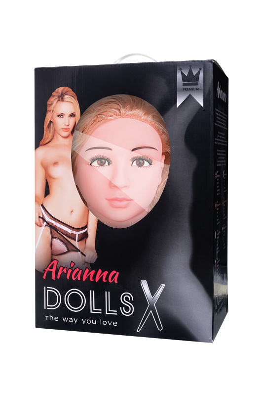 Изображение 12, Кукла надувная Arianna с реалистичной головой, блондинка,TOYFA Dolls-X, с двумя отверстиями,вставк, TFAM-117021