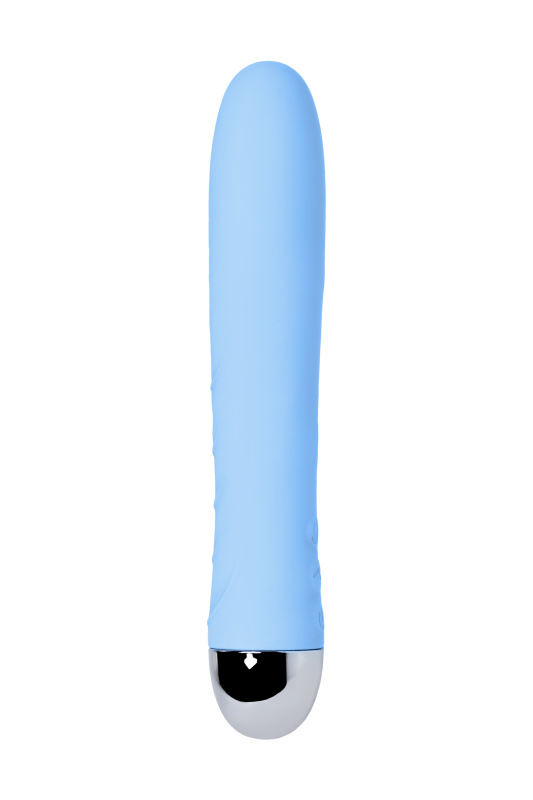 Изображение 5, Вибратор с функцией нагрева и пульсирующими шариками PHYSICS FAHRENHEIT, силикон, голубой, 19 см, TFA-796006
