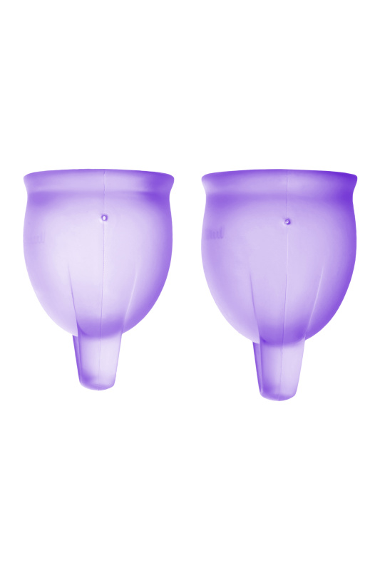 Изображение 3, Менструальная чаша Satisfyer Feel Confident, 2 шт в наборе, силикон, фиолетовый, FER-J1762-4