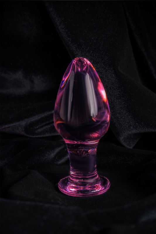 Изображение 9, Анальная втулка Sexus Glass, стекло, розовая, 10 см, Ø 4 см, TFA-912106