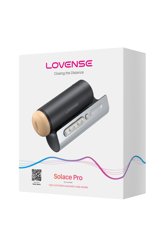 Изображение 10, Вибромастурбатор нереалистичный LOVENSE Solace PRO, TPE, черный, 23,1 см, TFA-LE-46