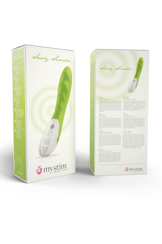 Изображение 6, Вибратор Mystim Sassy Simon силиконовый, зеленый, 27 см, TFA-46832