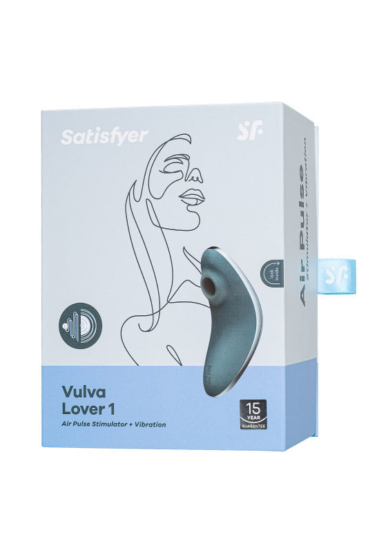Изображение 8, Вакуум-волновой бесконтактный стимулятор клитора Satisfyer Vulva Lover 1, силикон, синий, TFA-4018591