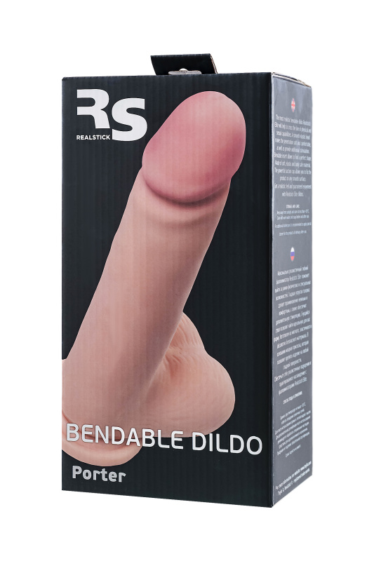Изображение 3, Реалистичный фаллоимитатор RealStick Elite Porter, TPR, телесный, 23,5 см, TFA-982021-1