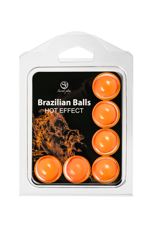 Изображение 2, Массажное масло SECRET PLAY BRAZILIAN BALLS, с разогревающим эффектом, 6 х 4 гр, TFA-3575-1