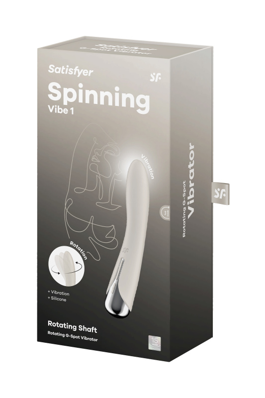 Изображение 7, Вибратор для точки G с ротацией Satisfyer Spinning Vibe 1, силикон, бежевый, 17,8 см, TFA-4048710 Изображение 7, Вибратор для точки G с ротацией Satisfyer Spinning Vibe 1, силикон, бежевый, 17,8 см, TFA-4048710