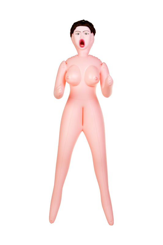 Изображение 2, Кукла надувная Dolls-X by TOYFA Violet, брюнетка, с тремя отверстиями, кибер вставка: вагина, TFAM-117010