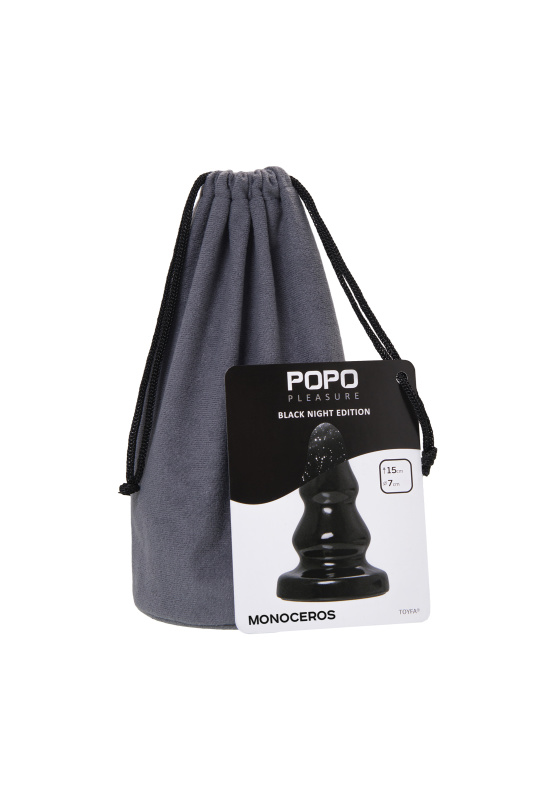 Изображение 8, Анальная втулка TOYFA POPO Pleasure Monoceros, PVC, черная, 15 см, Ø 7 см, TFA-731453