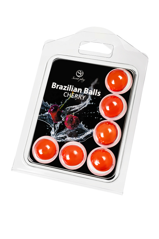 Массажное масло SECRET PLAY BRAZILIAN BALLS, вишня, 6 х 4 гр, TFA-3386-6