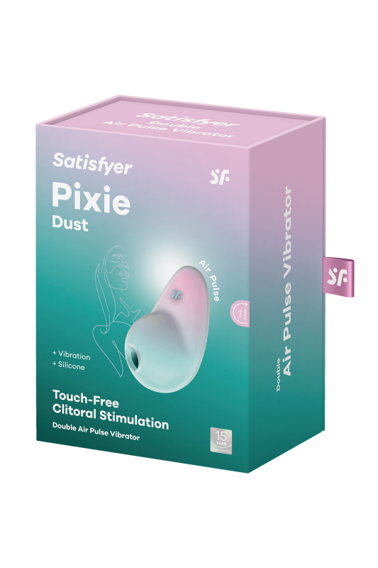 Изображение 6, Вакуумный стимулятор клитора Satisfyer Pixie Dust, силикон, зеленый, 9,4 см, TFA-J2018-272-1