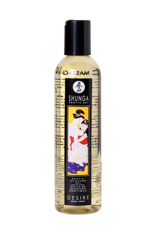 Изображение 10, Масло для массажа Shunga Desire, натуральное, возбуждающее, ваниль, 240 мл, TFA-271001