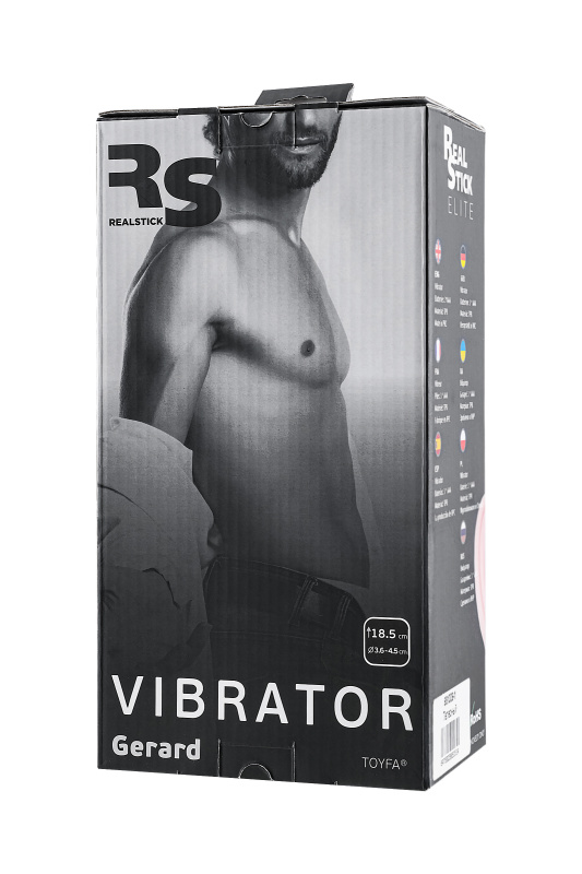 Изображение 13, Реалистичный вибратор RealStick Elite Gerard, TPR, телесный, 18,5 см, TFA-981009-1