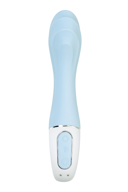 Изображение 3, Вибратор для точки G с расширением Satisfyer Air Pump Vibrator 5 Connect App, силикон, голубой, 20см, TFA-J2018-252