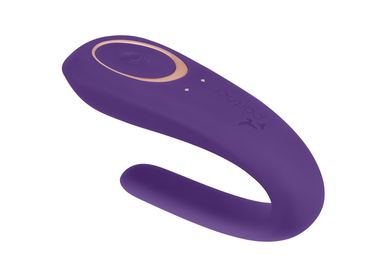 Изображение 2, Многофункциональный стимулятор для пар Satisfyer Partner Toy, силикон, фиолетовый, 18,5 см., TFA-J2008-2