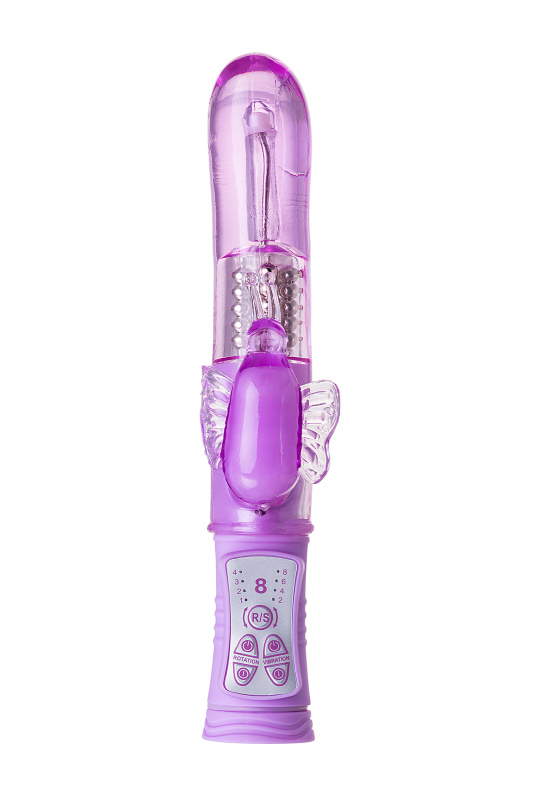Изображение 3, Вибратор с клиторальным стимулятором TOYFA A-Toys High-Tech fantasy, TPE, фиолетовый, 22,4 см, TFA-761032