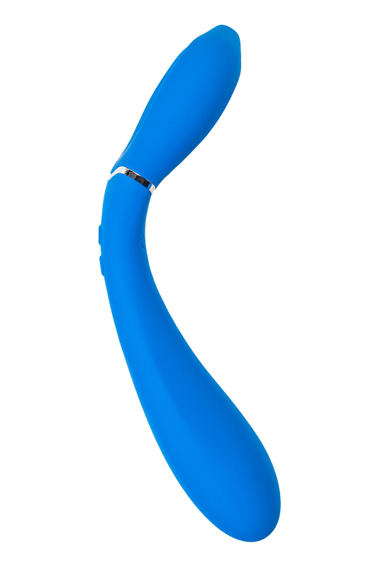 Изображение 5, Многофункциональный вибратор L'EROINA Whally, силикон, голубой, 18,5 см, TFA-561030