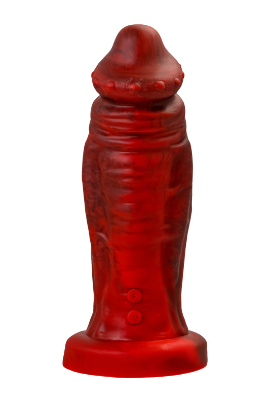 Изображение 2, Вибратор Black&Red by TOYFA Monster Saur, силикон, красно-черный, 21,7 см, TFA-901019