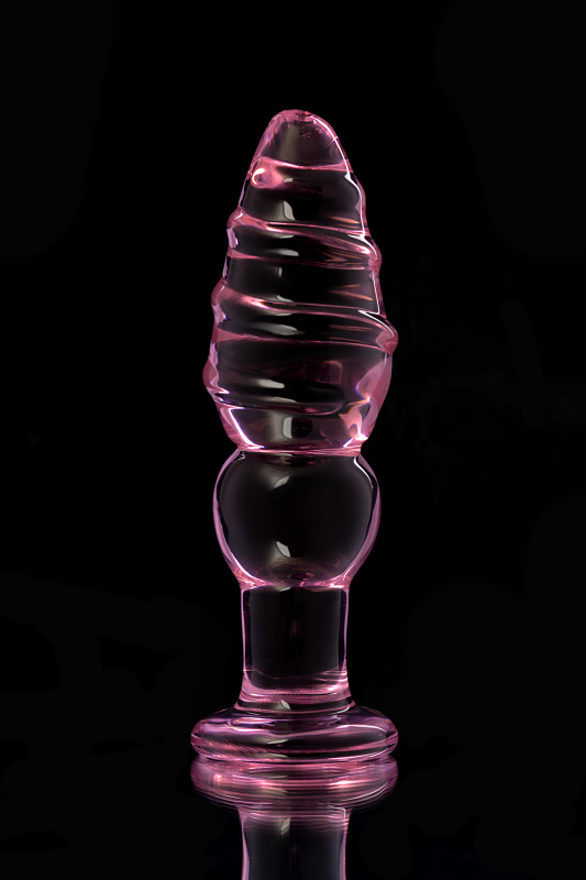 Изображение 8, Анальная втулка Sexus Glass, стекло, розовая, 13,5 см, Ø 4 см, TFA-912230