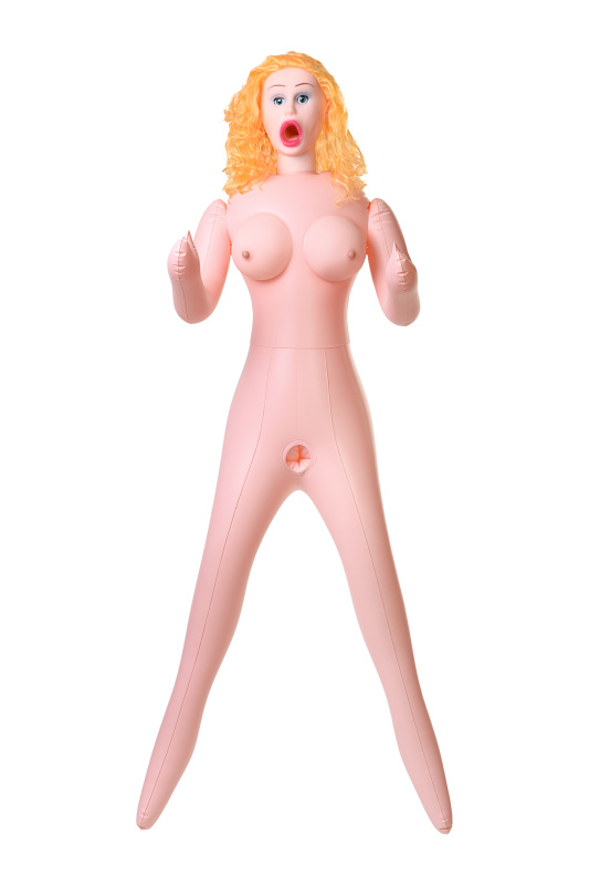 Изображение 4, Кукла надувная Celine с реалистичной головой, блондинка, с тремя отверстиями, TOYFA Dolls-X, кибер в, TFAM-117025