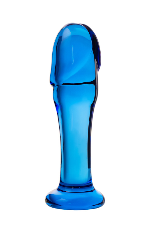 Изображение 2, Анальный фаллоимитатор Sexus Glass, стекло, синий, 13 см, TFA-912186