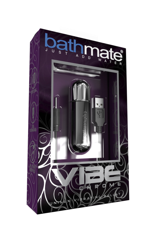 Изображение 4, Вибропуля Bathmate Vibe Bullet Chrome, пластик, серебряная, TFA-BM-V-CH