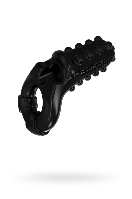 Виброкольцо на пенис Bathmate Tickle, elastomex, чёрный, Ø5 см, TFA-BM-VR-TI